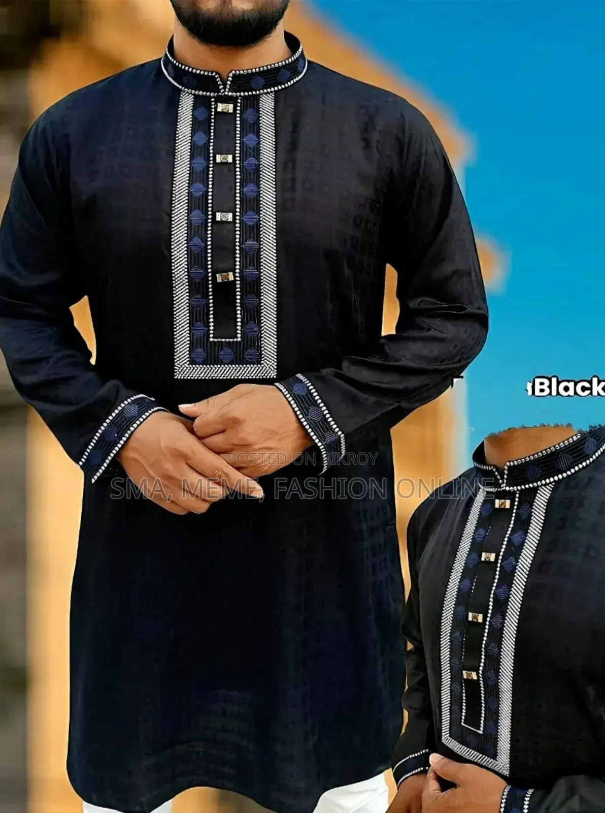 Soft Cotton Embroidery Panjabi