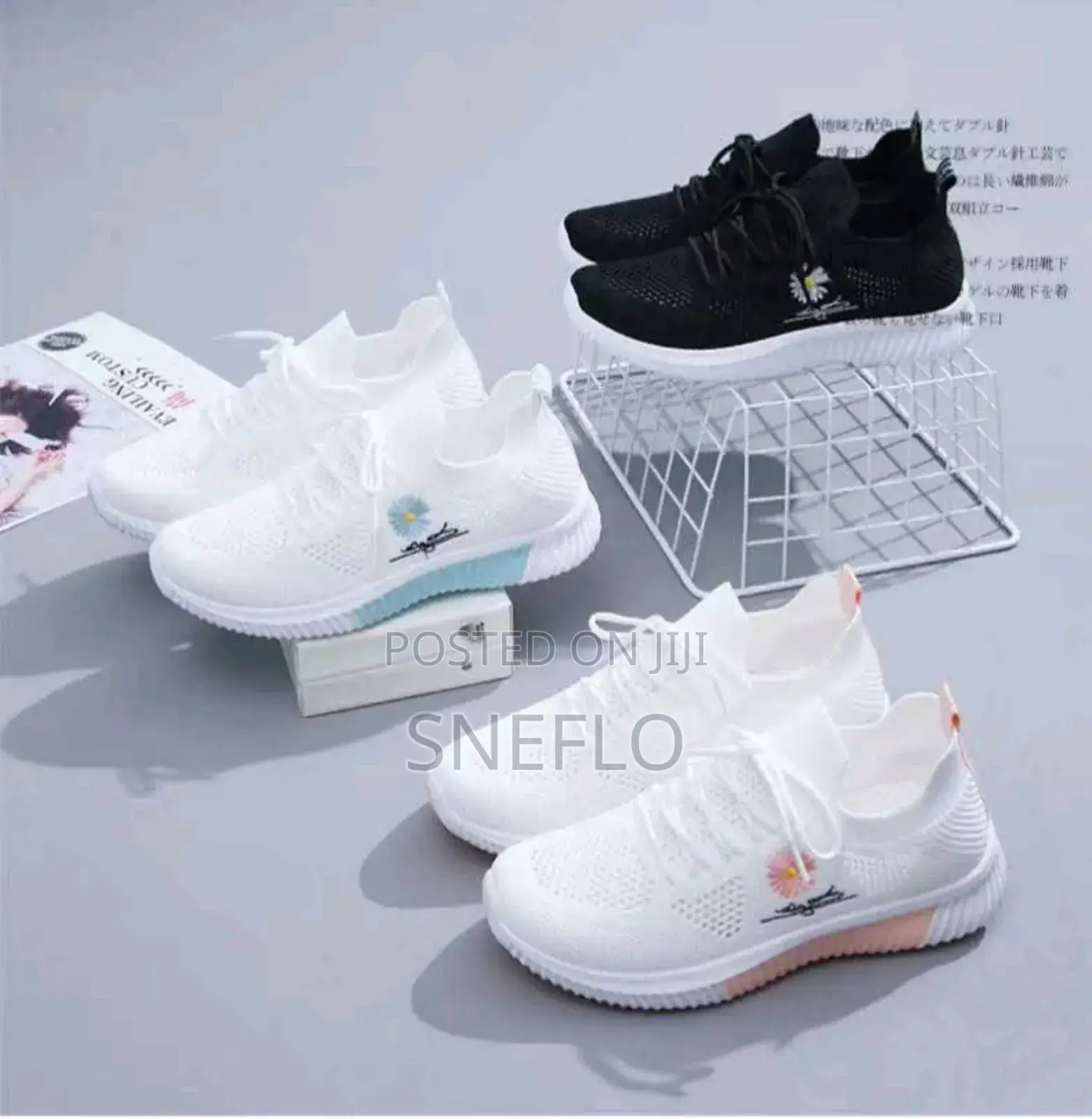 Spring Summer Girls' White Casual Sneakers Soft Sole Breathable Shoes
