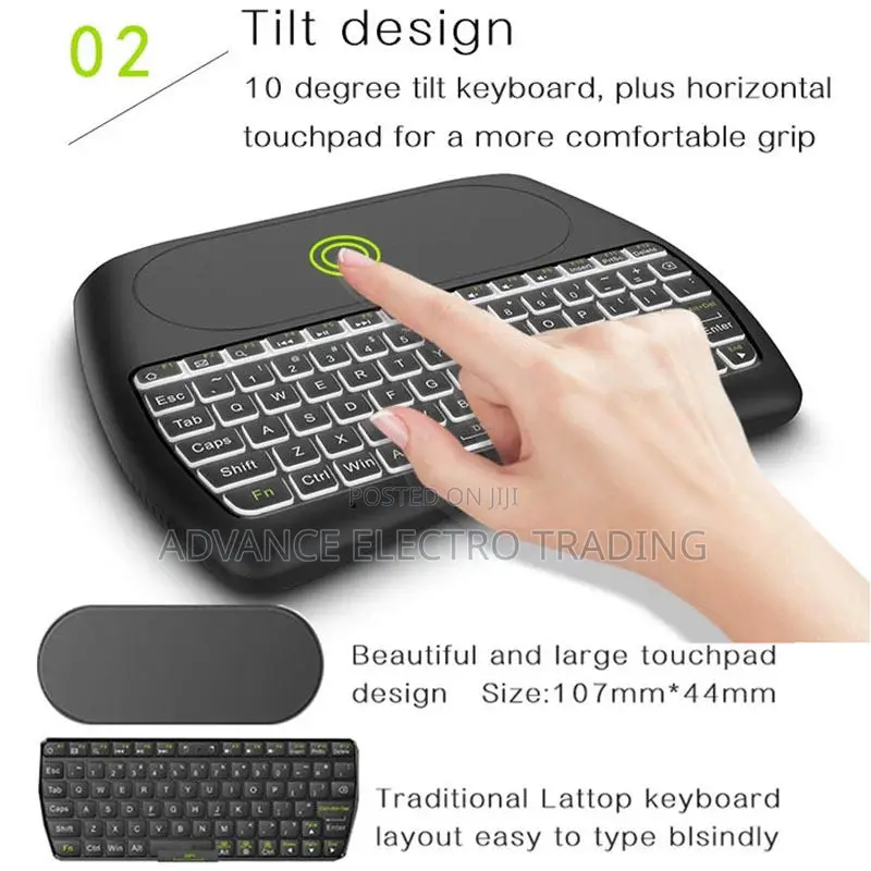 D8 Backlight Keyboard 2.4g Wireless Mini Keyboard