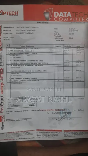 Desktop Computer Gigabyte GC-NB1590 4GB Intel Core I3 HDD+SSD 1T