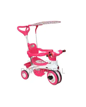 Photo - Baby Kids Cycle With Music, Light, Push Handle Basket.