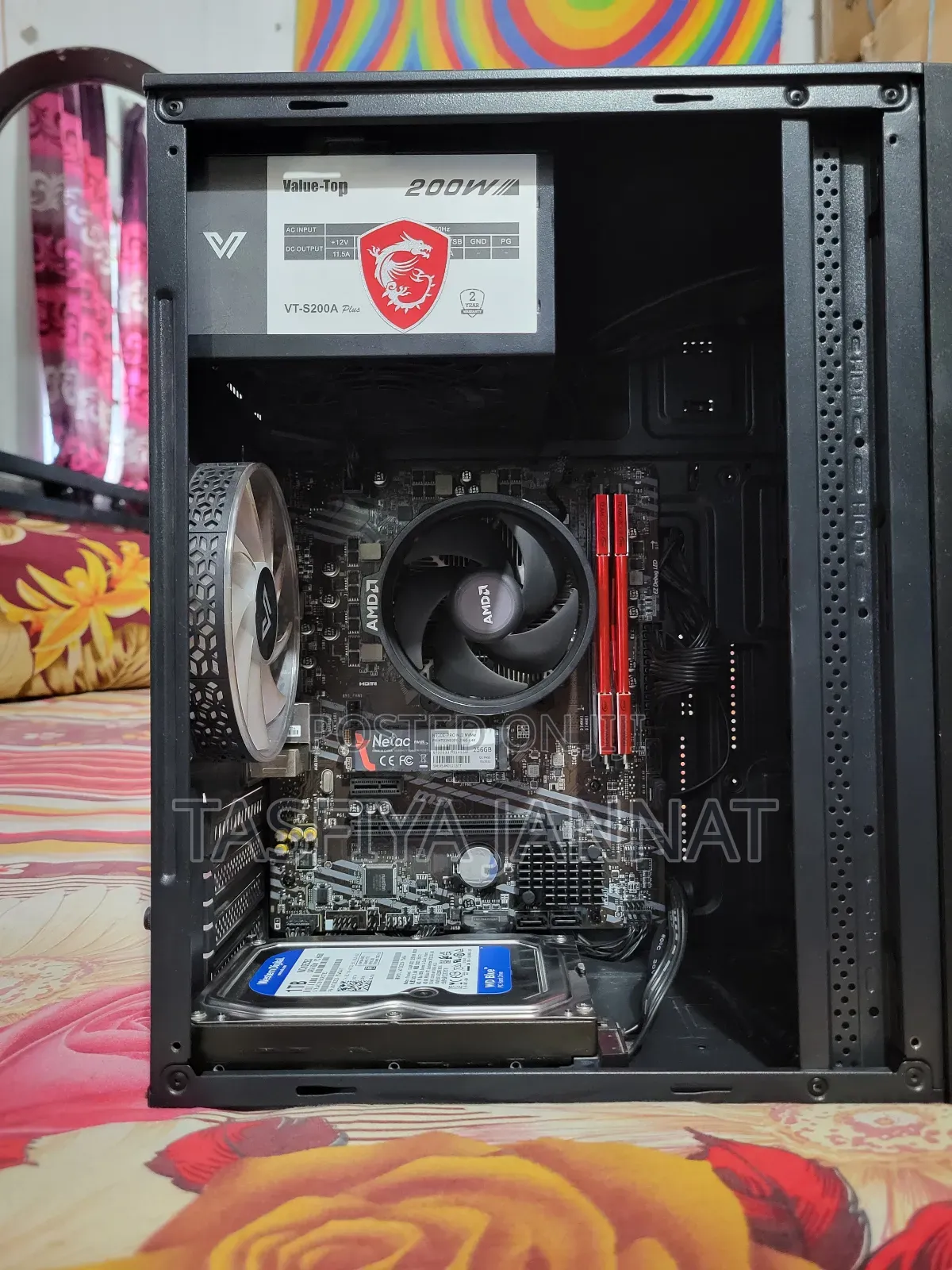 Desktop Computer MSI PRO 24X 7M 16GB AMD Ryzen 5 HDD+SSD 1T