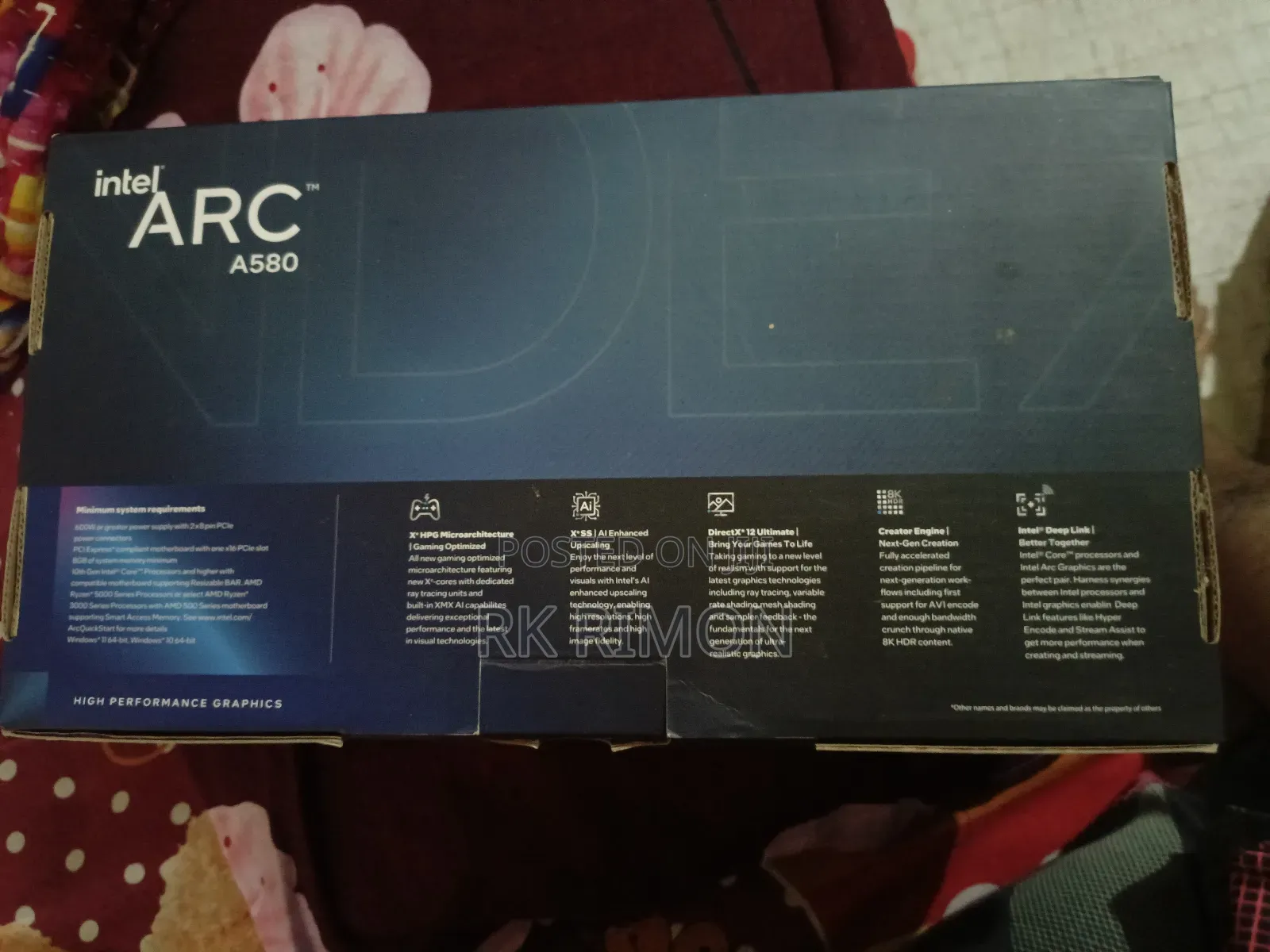 Intel Arc A580 Gddr6 Graphics Card for Sell