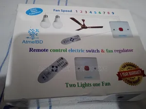 Remote Control Switch for 2 Light 1 Fan With Regulator