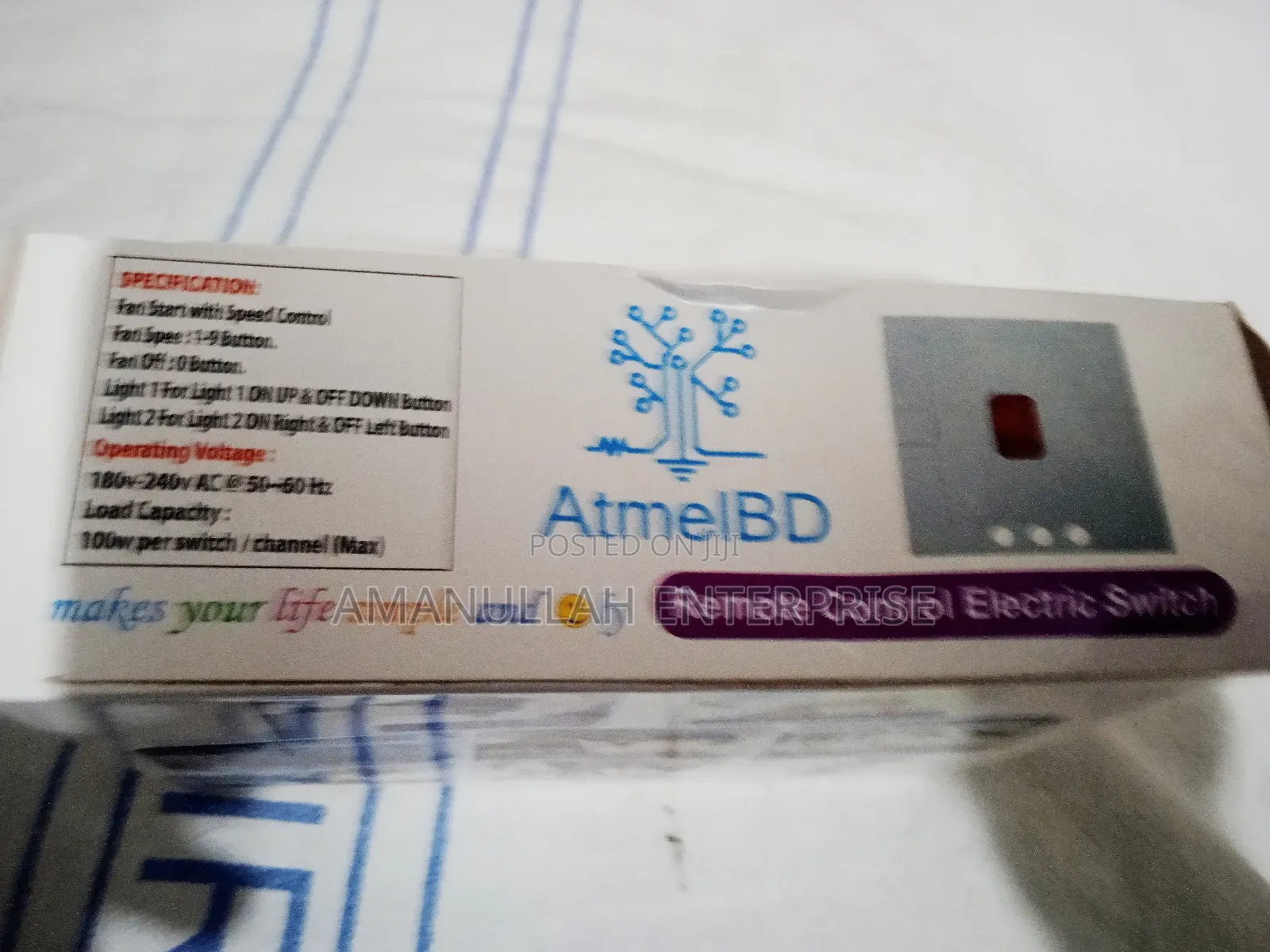 Remote Control Switch for 2 Light 1 Fan With Regulator