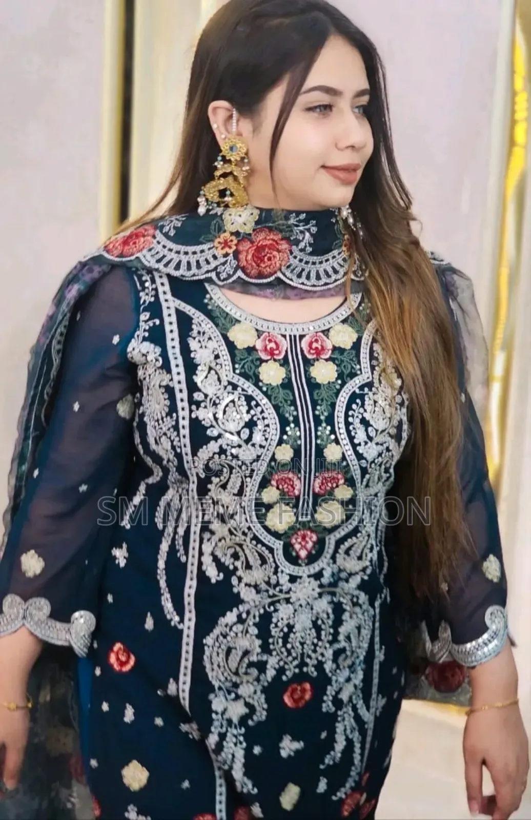 Pakistani Design 4-Piece Sada Bahar Tissue Set