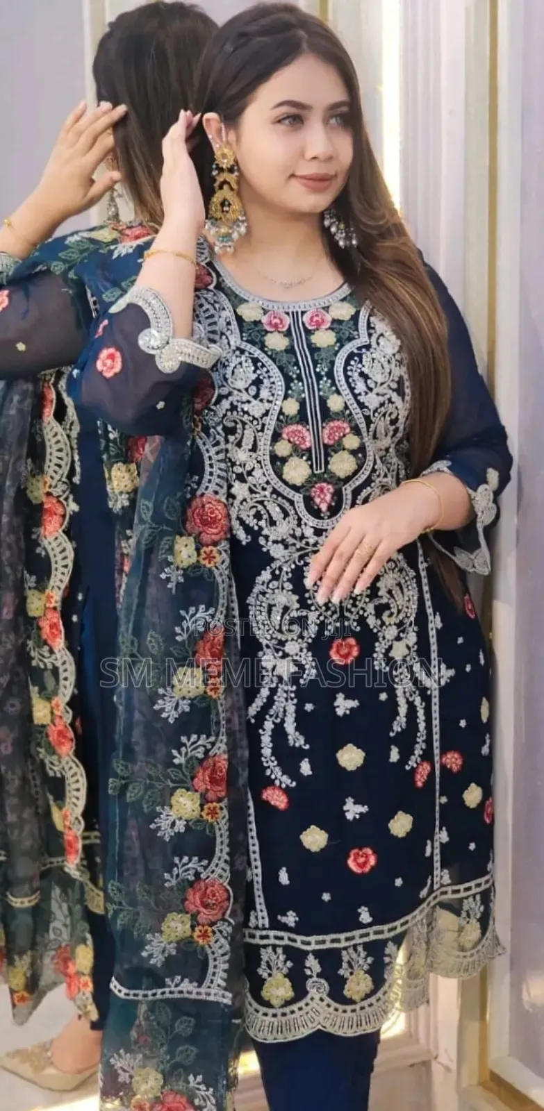 Pakistani Design 4-Piece Sada Bahar Tissue Set