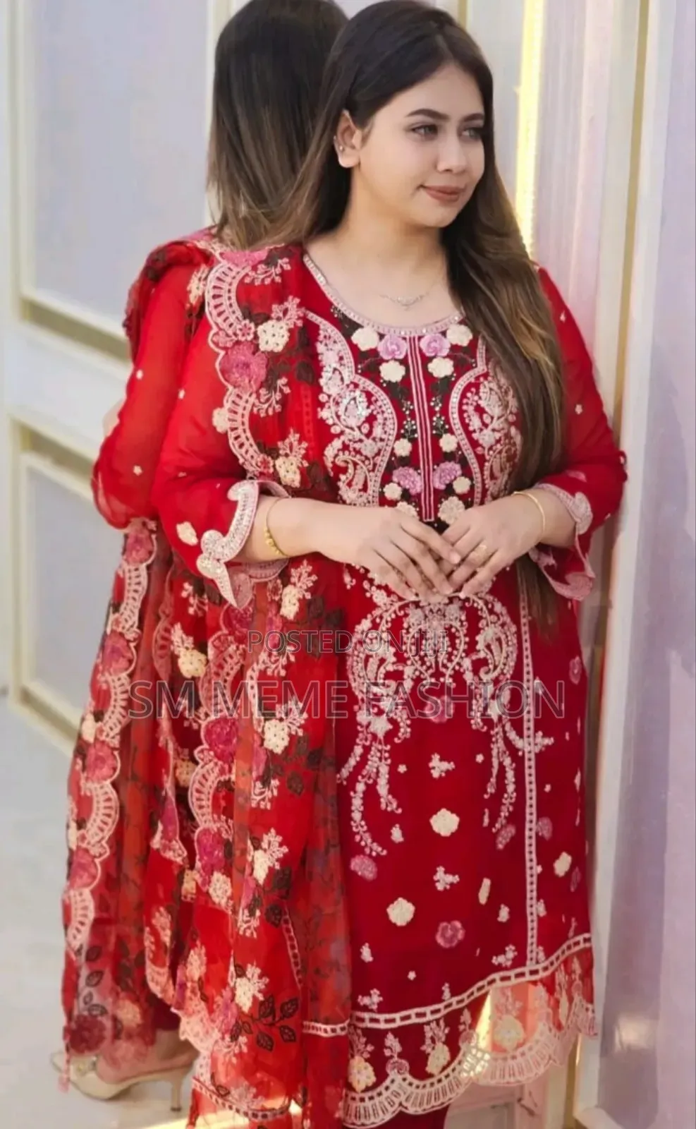 Pakistani Design 4-Piece Sada Bahar Tissue Set