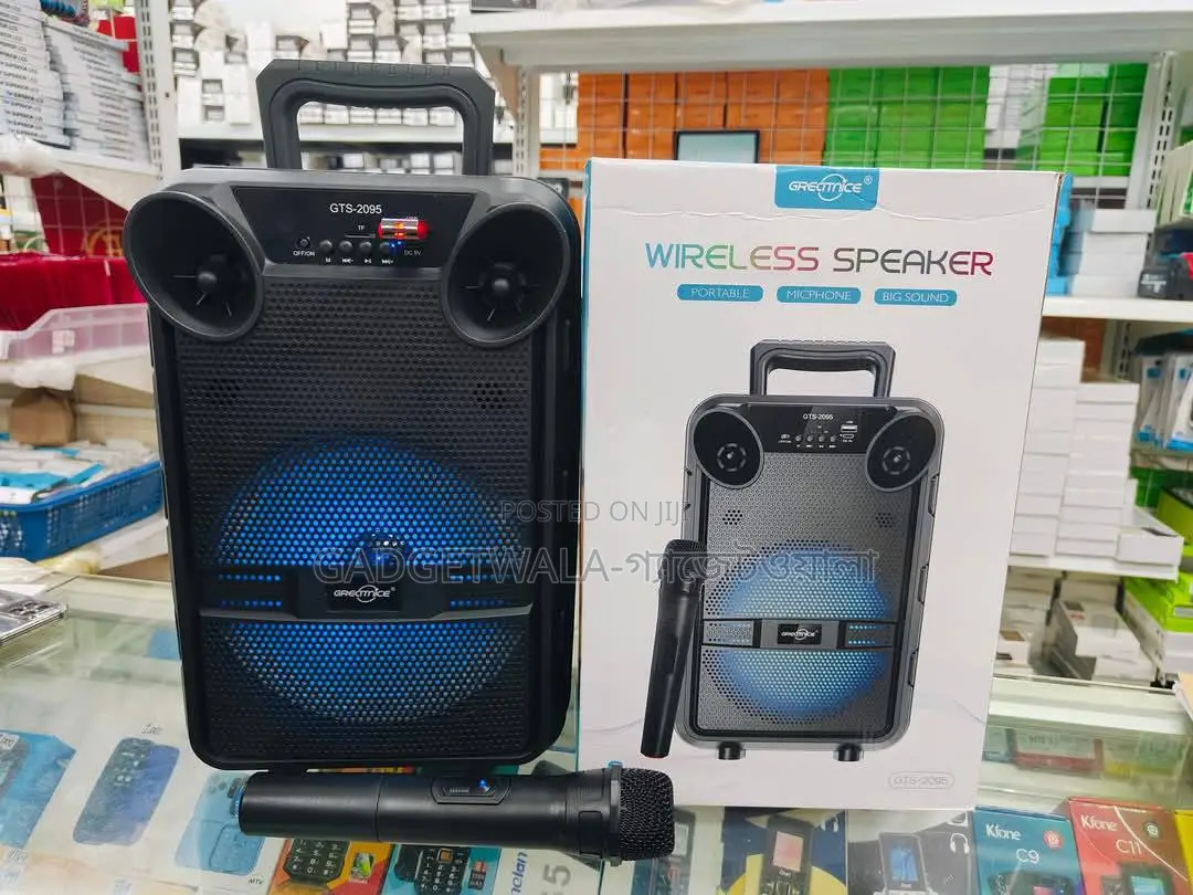 GTS-2095 8 Inch Speaker With Microphone RGB Light