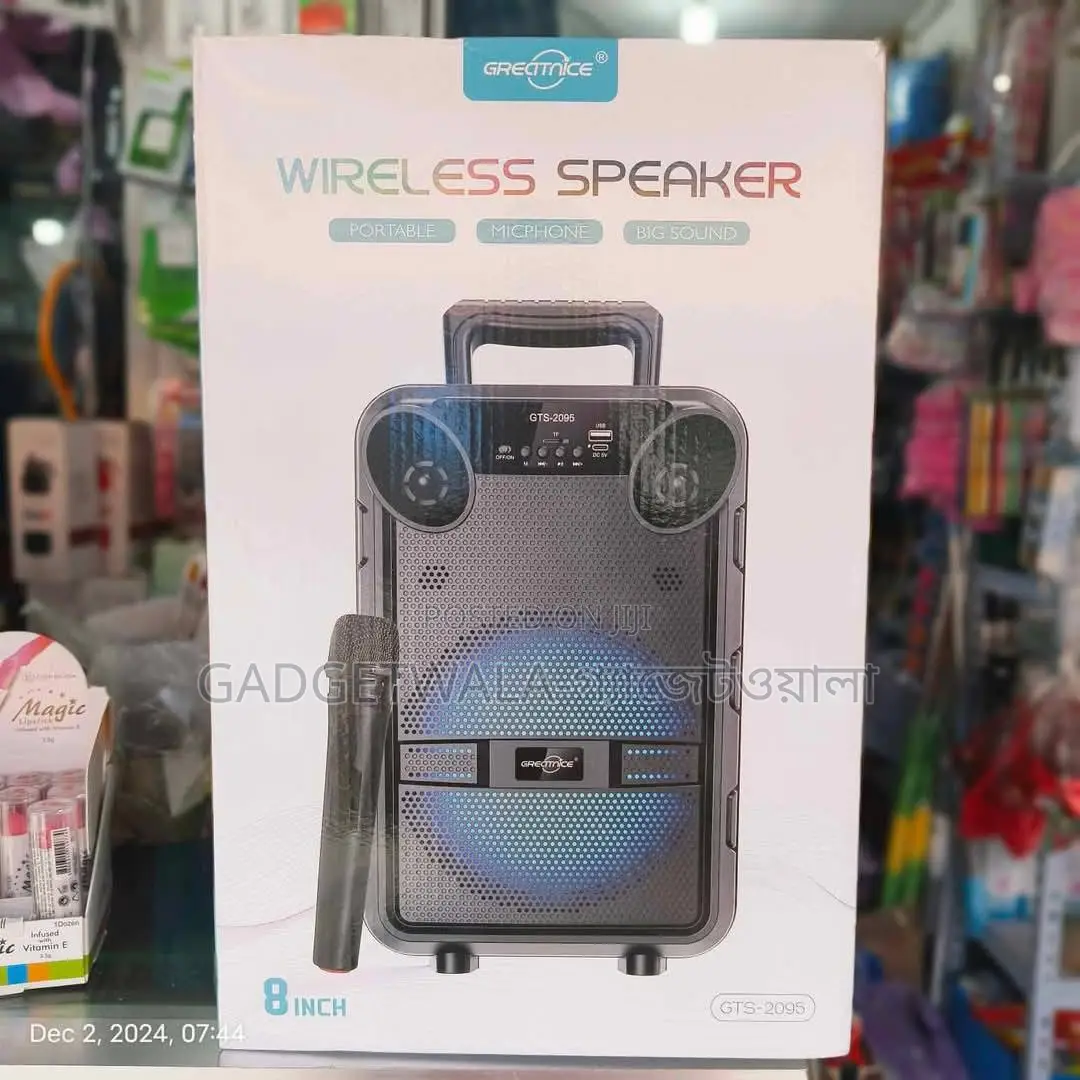 GTS-2095 8 Inch Speaker With Microphone RGB Light