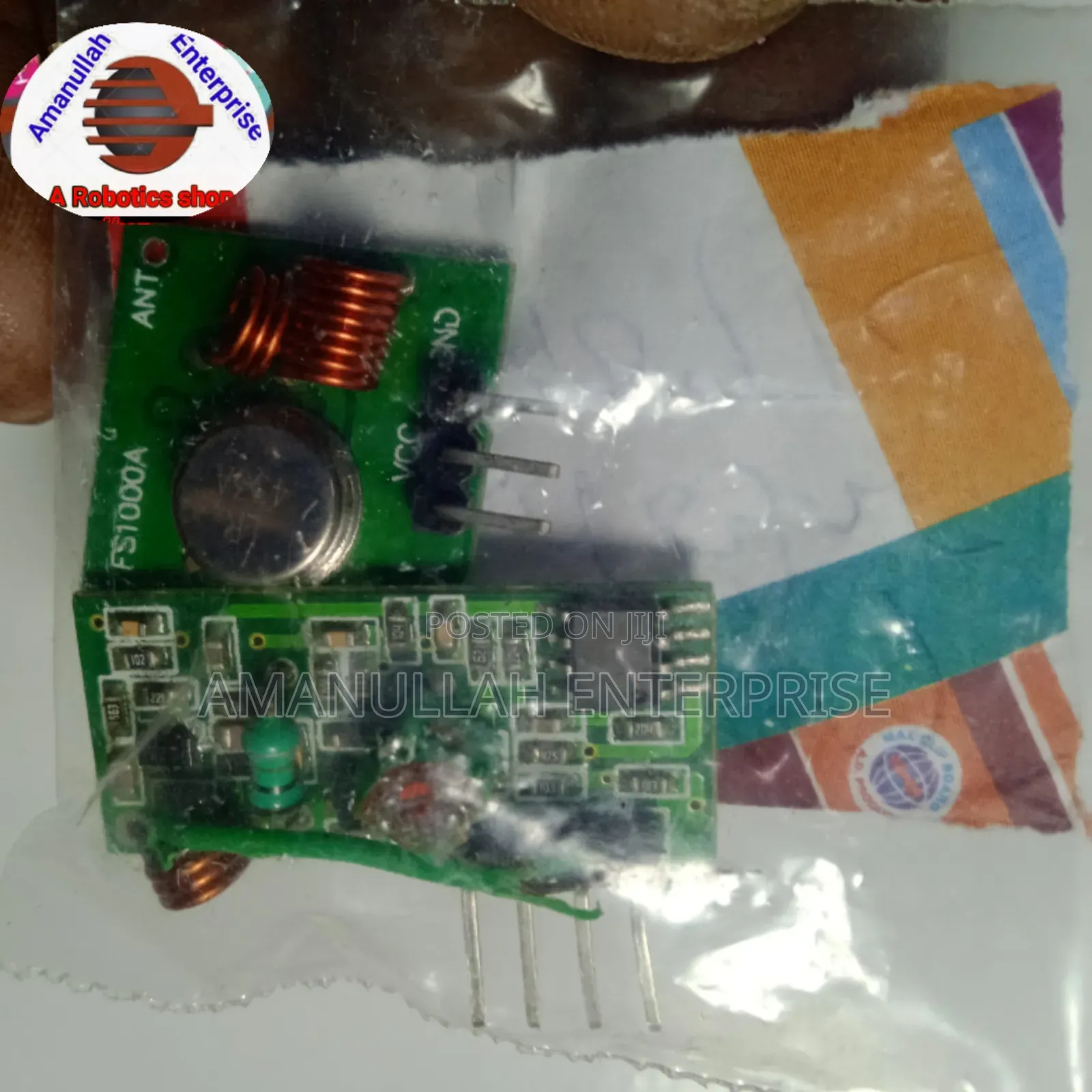 433mhz Rf Transmitter and Receiver Module Kit.