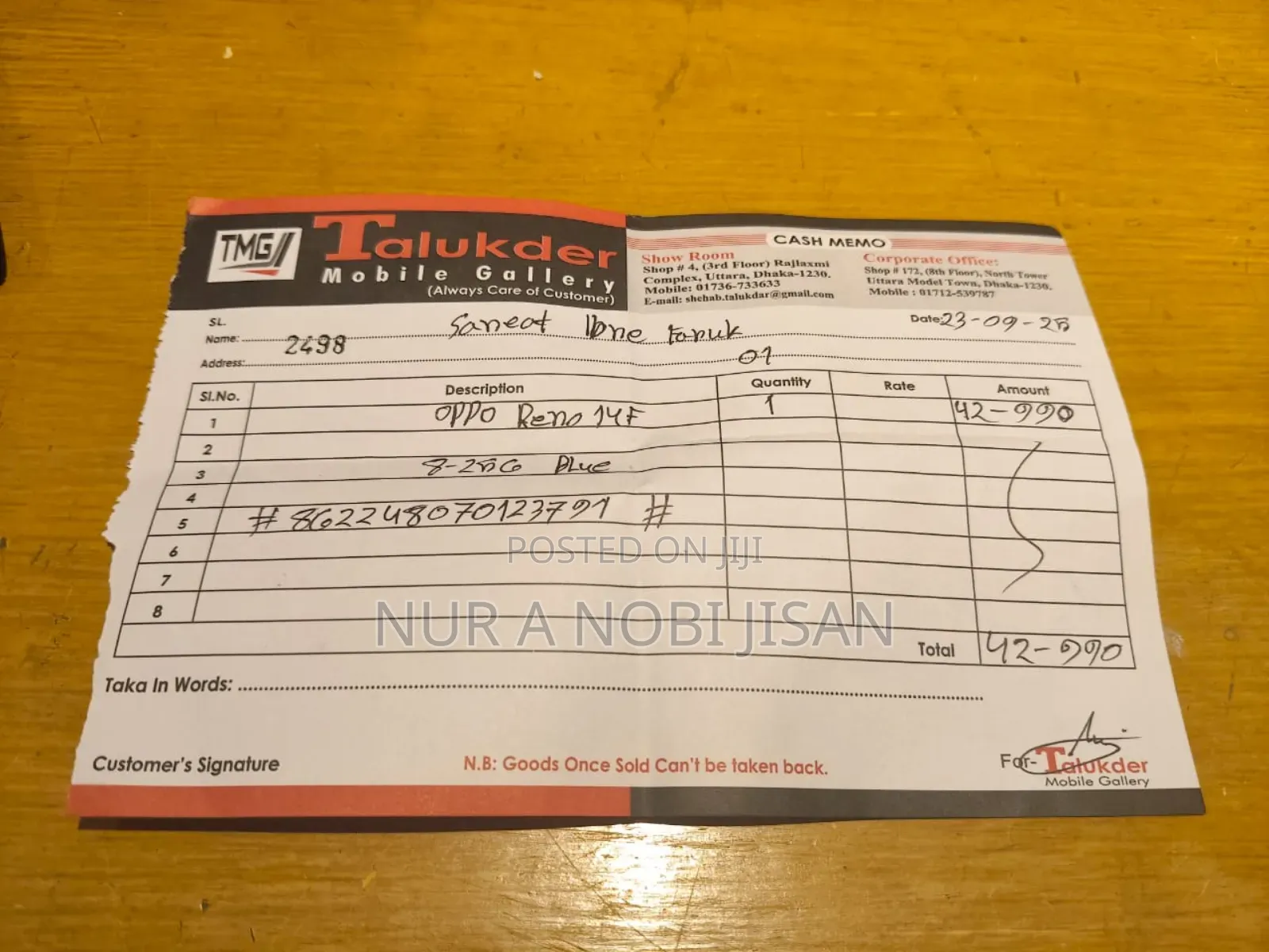 New Oppo Reno 256 GB