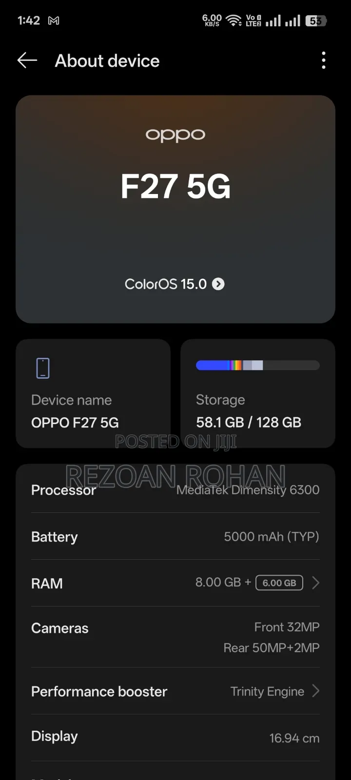 Oppo F27 Pro 5G 256 GB Green
