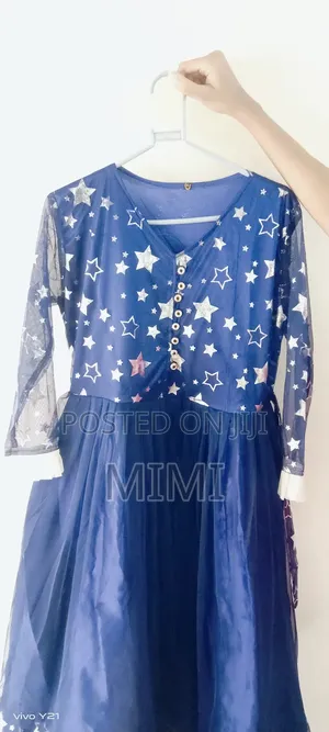 A Beautiful Fairy Blue Dress 