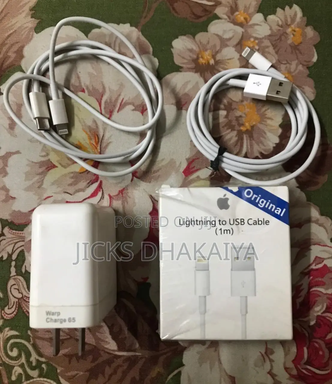 65 Watt Orginal Charger and iPhone Orginal Cable