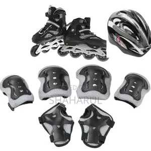 Photo - Skating Shoe With Set Black Blue Colour