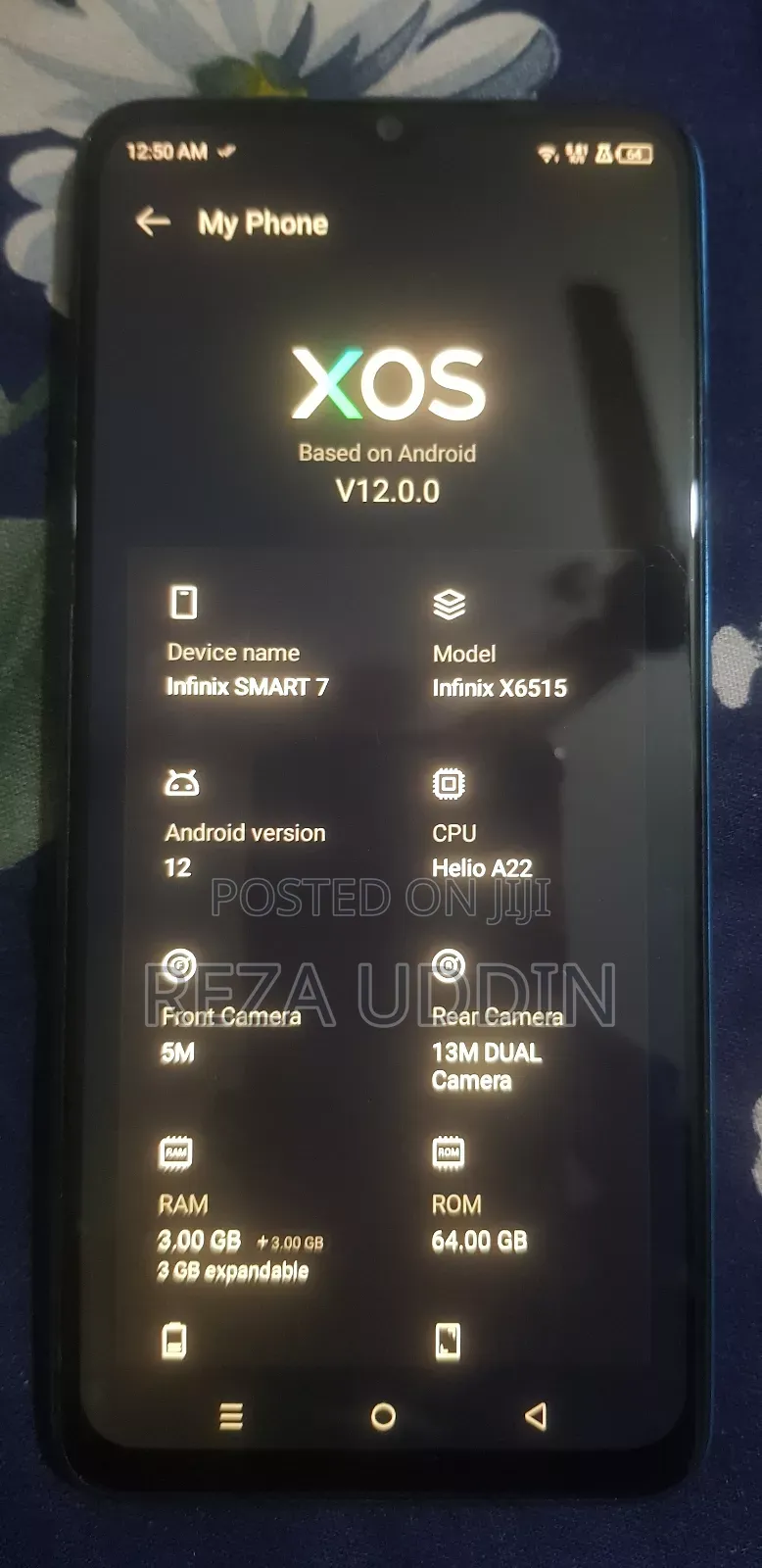 New Infinix Smart 7 64 GB Blue