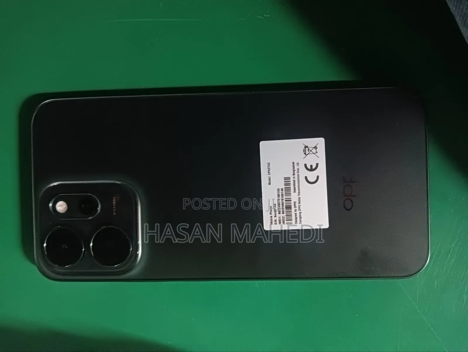 New Oppo Reno 256 GB Green