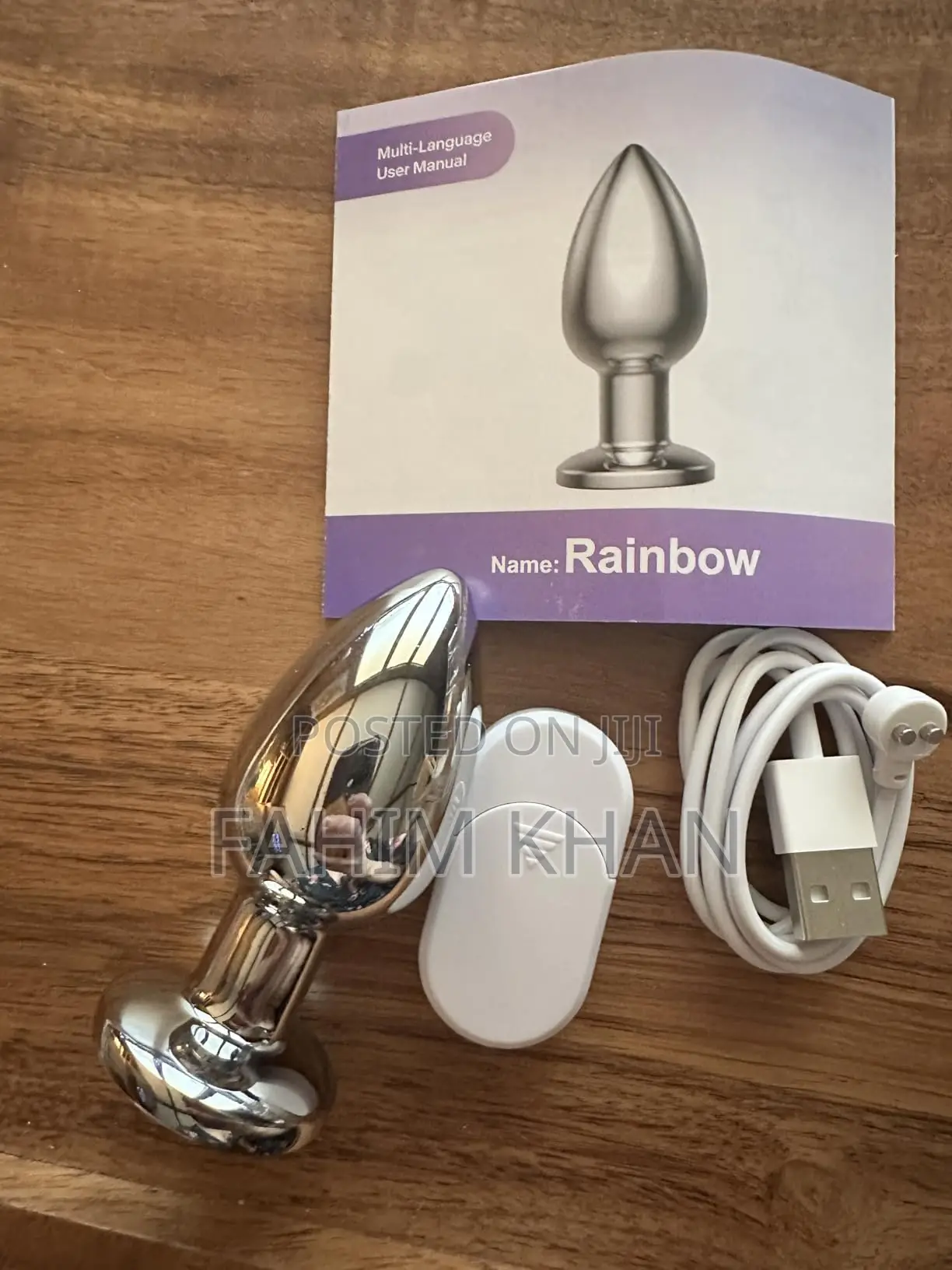 Lighting Anal Toys Vibrating Butt Plug With App Remote Control