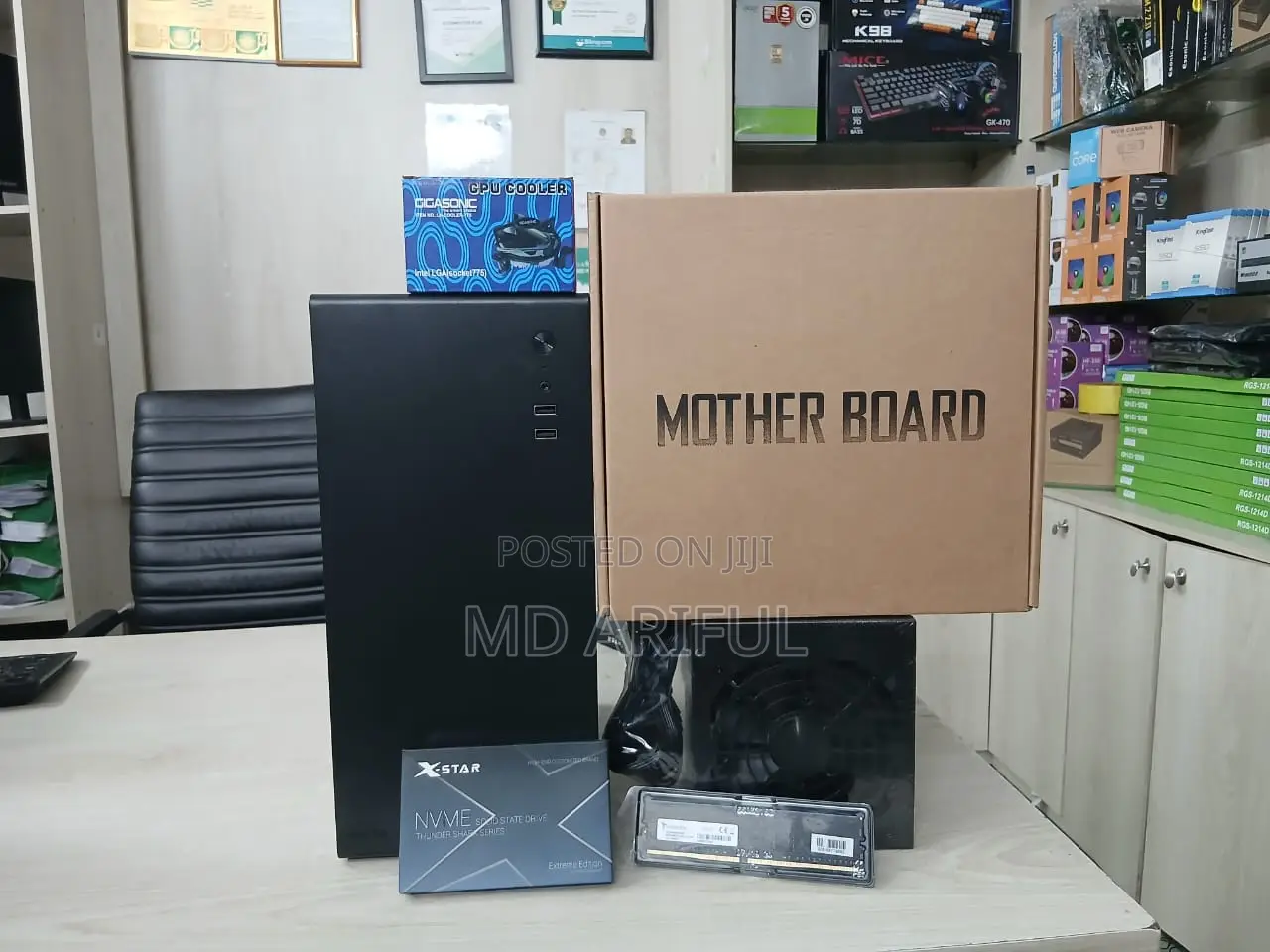 Desktop Pc Intel Core I5 ( 8500 8th Gen_ram 8gb DDR-4_256gb Nvme SSD