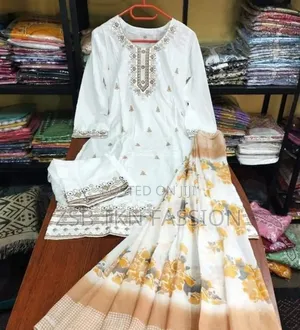 নিউ ইন্ডিয়ান ডিজাইনের থ্রি পিস New Collection for Girls