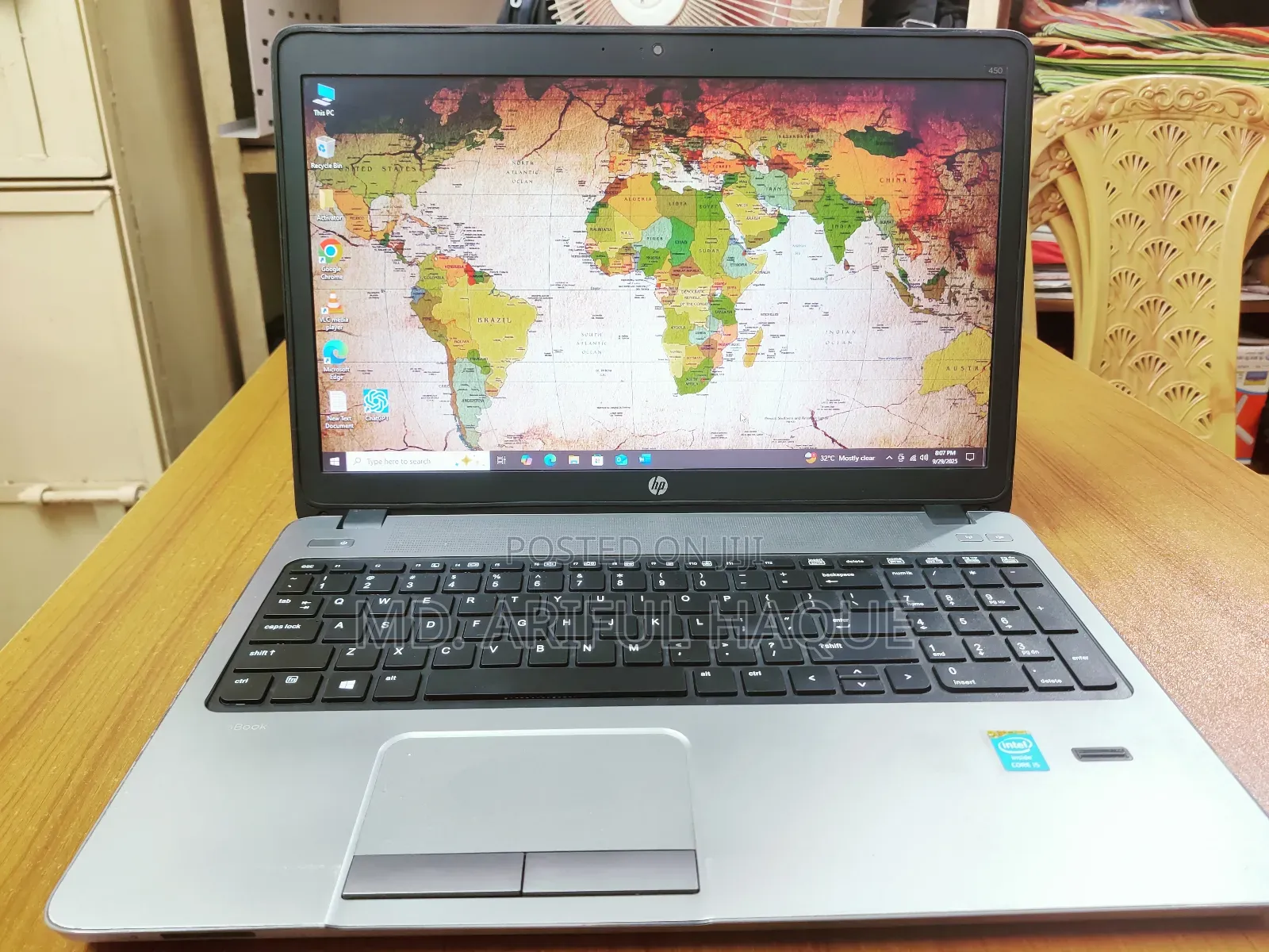 Laptop HP ProBook 450 G1 4GB Intel Core I5 SSD 256GB