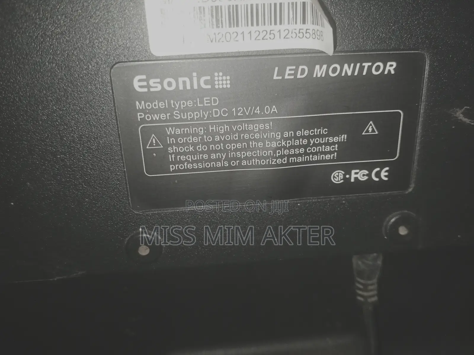 E Sonic Monitor 18.5"