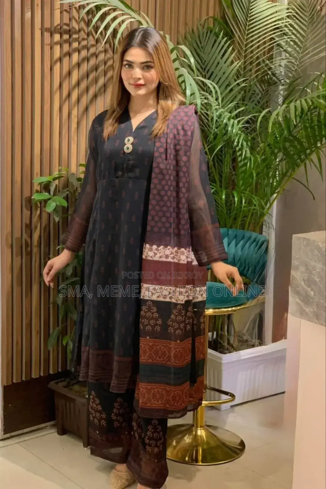 জর্জেট থ্রি পিস