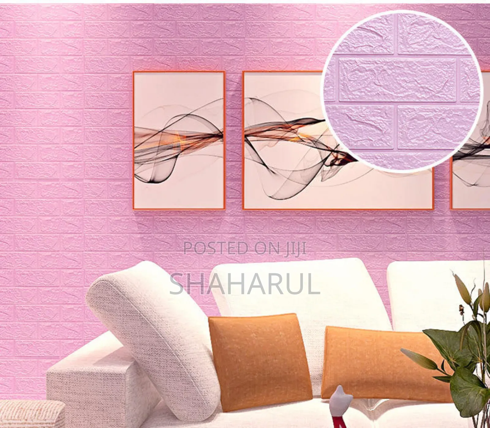 Self-Adhesive 3d Brick Pattern Foam Wall Sticker