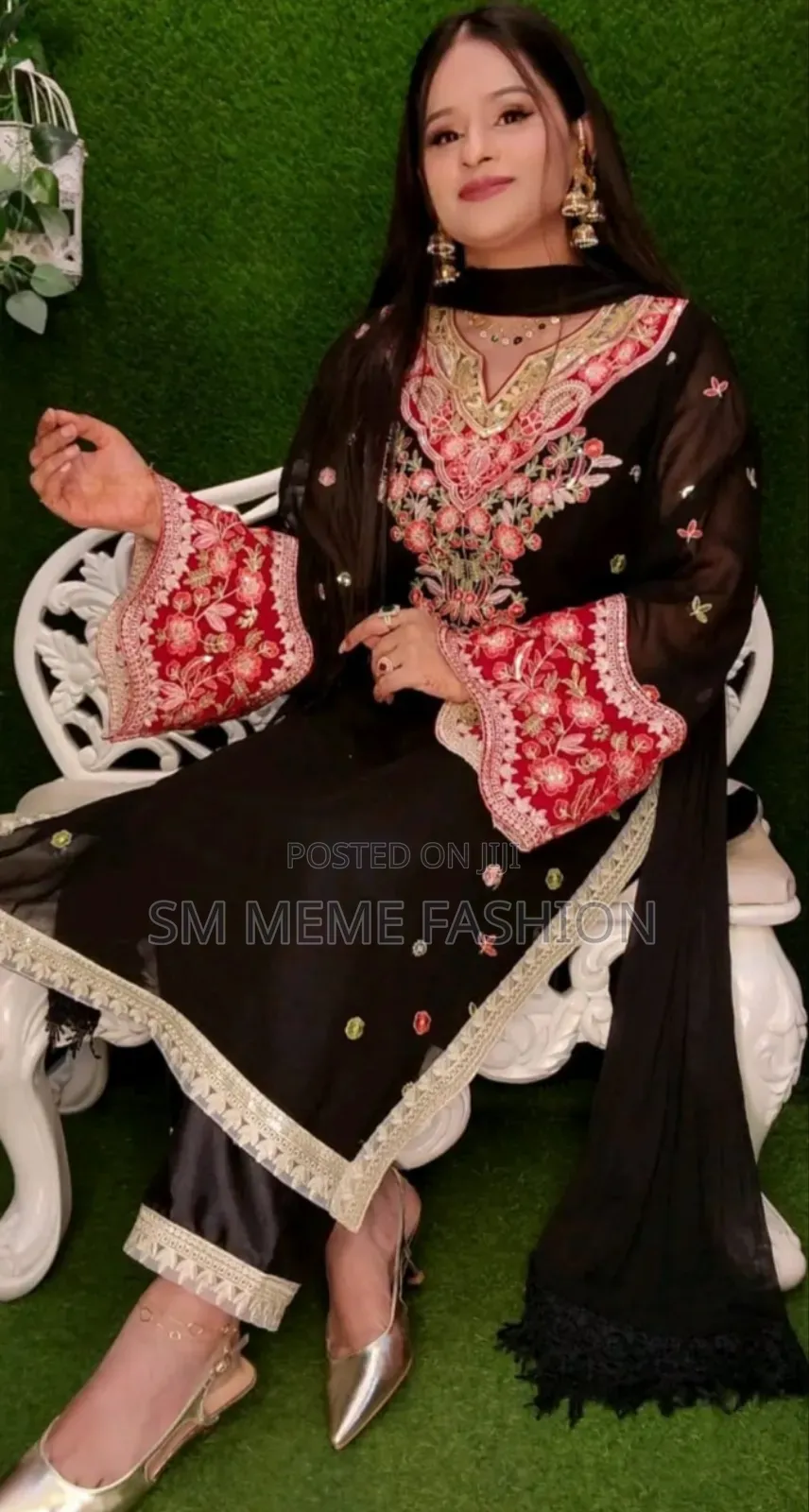 Georgette Embroidery Three Piece