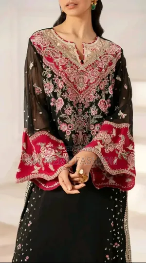 Georgette Embroidery Three Piece