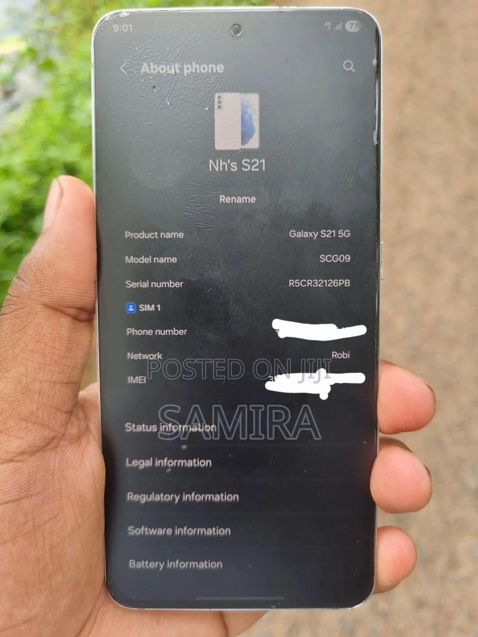 Samsung Galaxy S21 5G 256 GB White