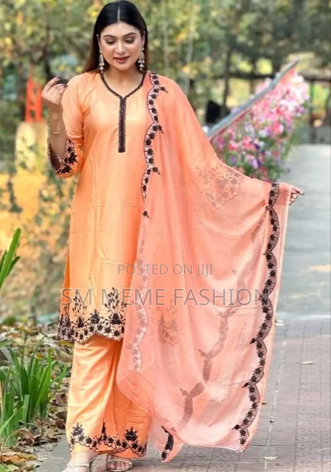 Embroidery Cotton Three Piece