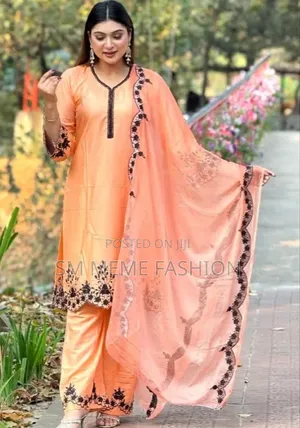 Embroidery Cotton Three Piece