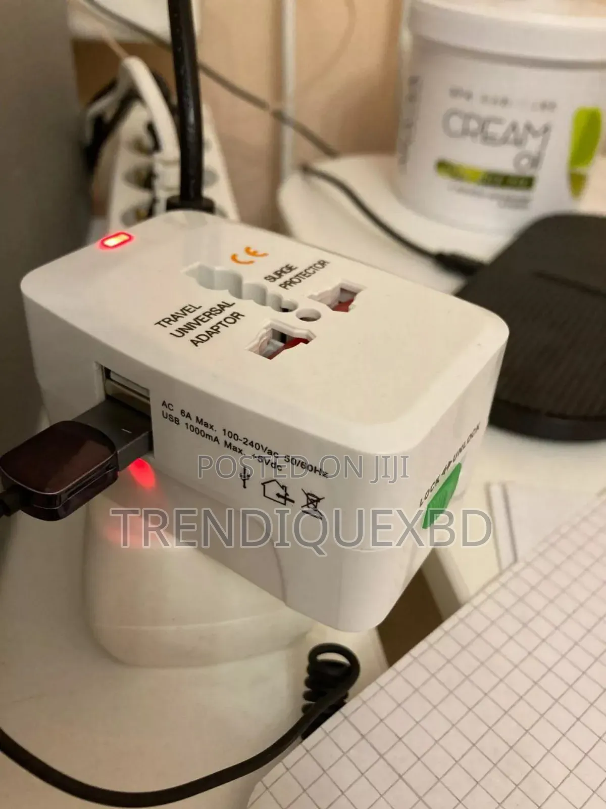 All In One Universal Travel Adapter With Dual Usb Ports