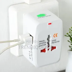 All In One Universal Travel Adapter With Dual Usb Ports