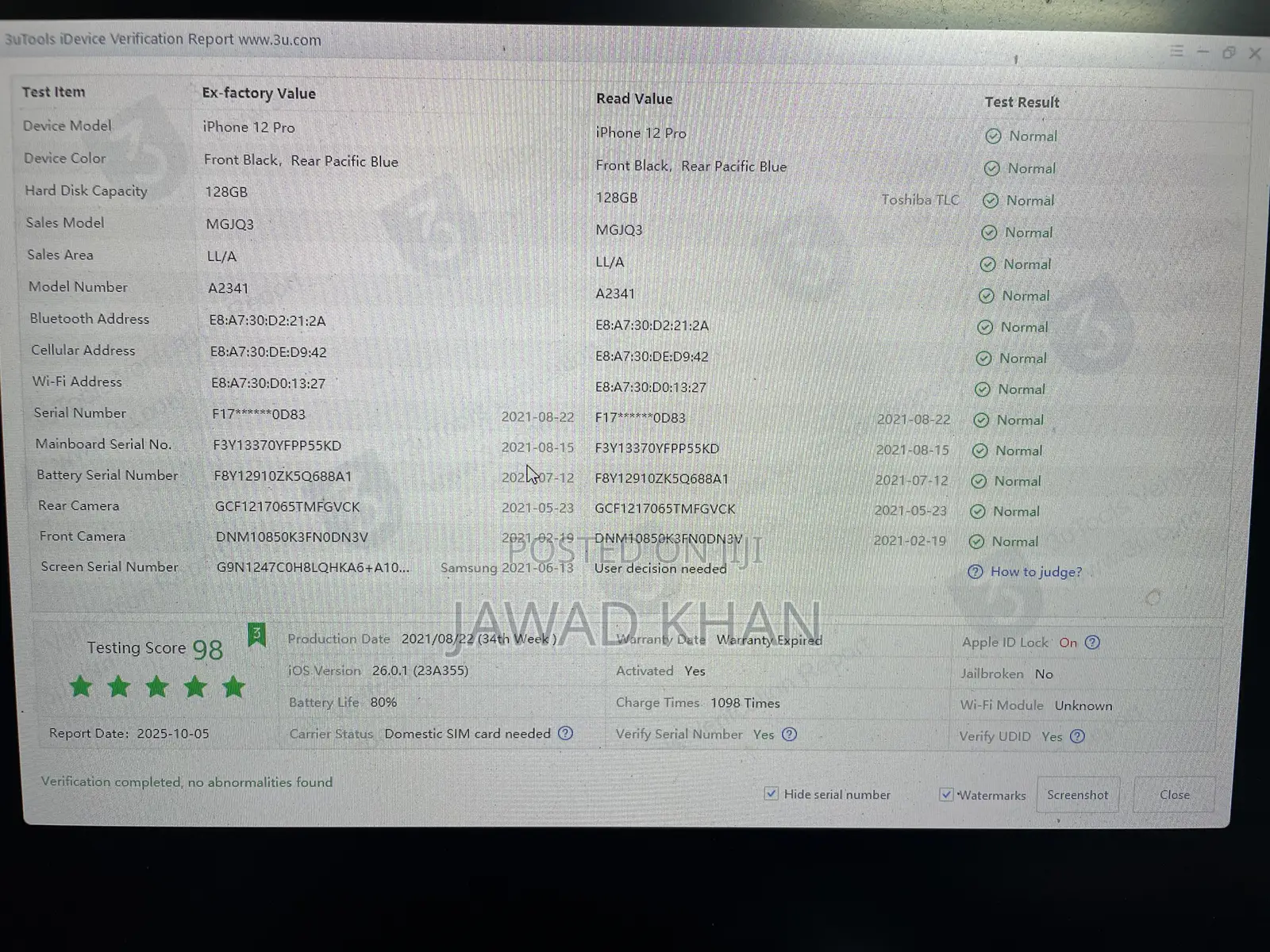 Apple iPhone 12 Pro 128 GB Blue