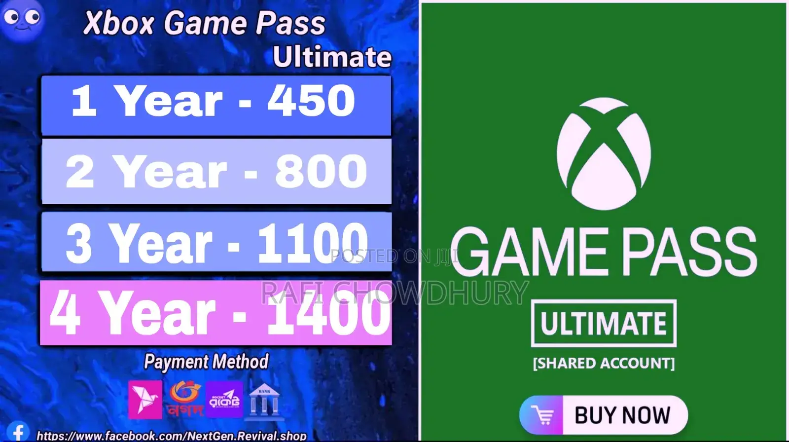 Xbox Ultimate Subscription Shared Account