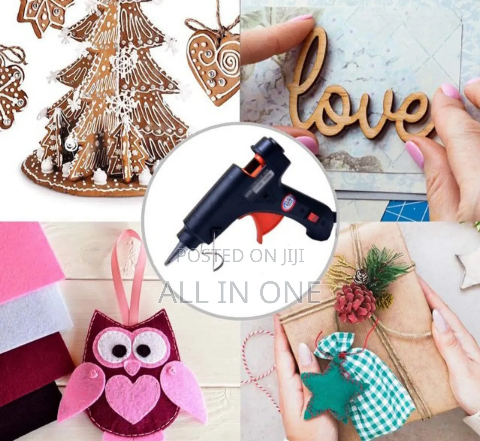 Hot Melt Glue Gun Kit For Quick Repairs With Free 02 Glue Sticks