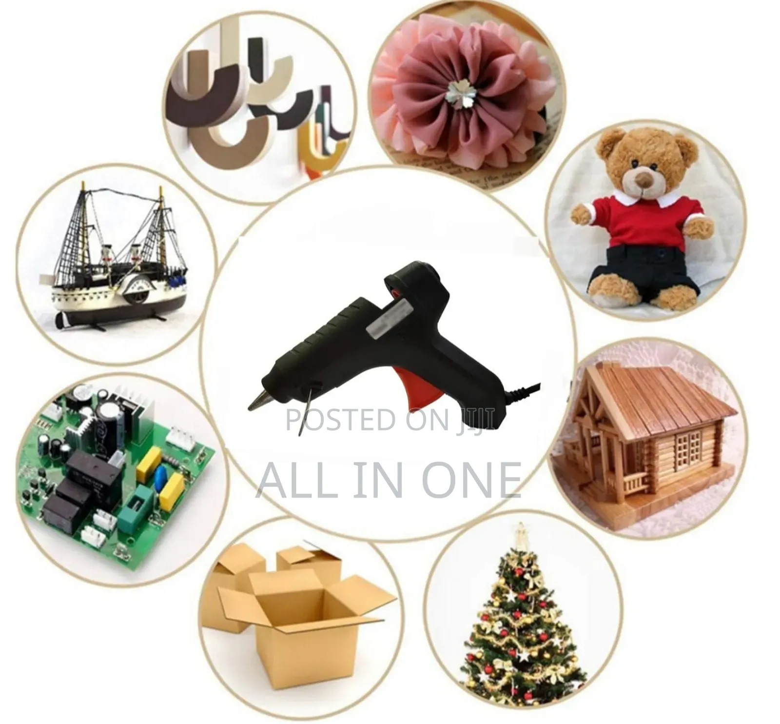 Hot Melt Glue Gun Kit For Quick Repairs With Free 02 Glue Sticks