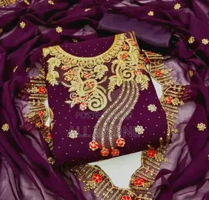 Photo - Georgette Embroidery Four Piece New Update