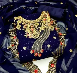 Georgette Embroidery Four Piece New Update