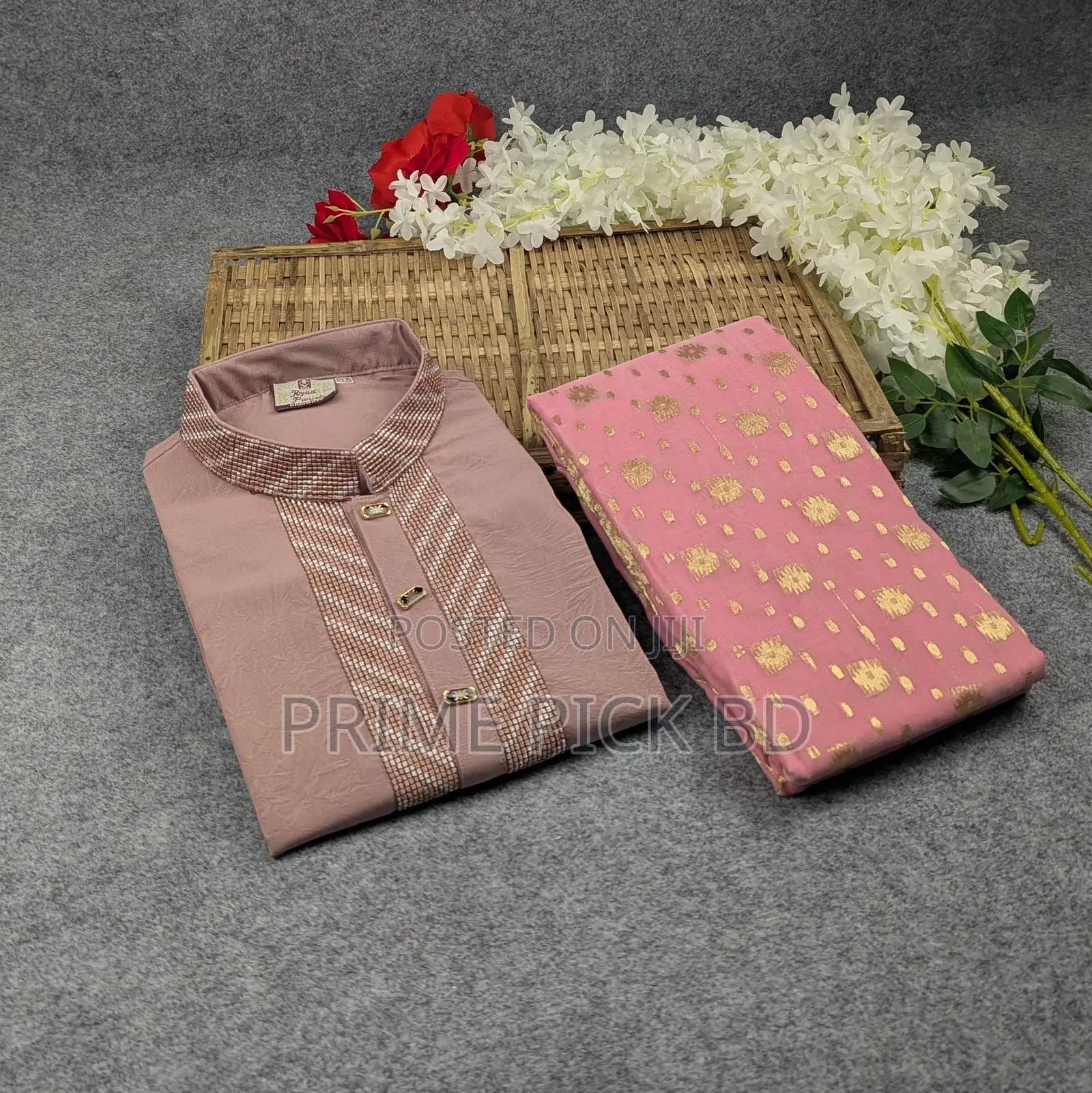 Premium Couple Set (Panjabi, Jamdani Saree)