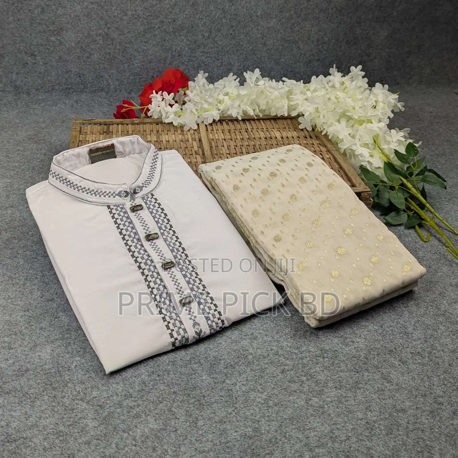 Premium Couple Set (Panjabi, Jamdani Saree)