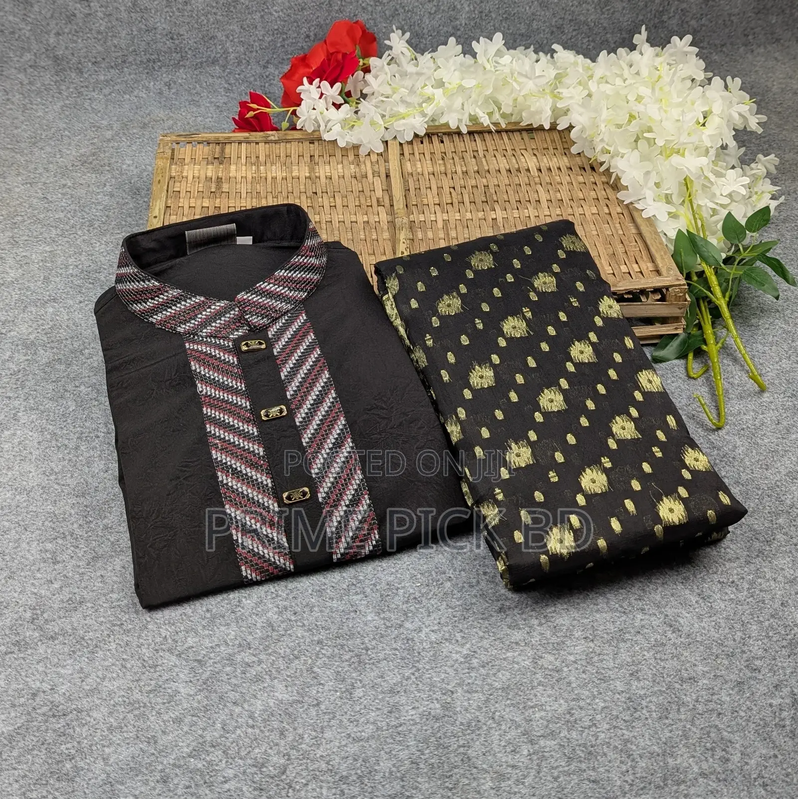 Premium Couple Set (Panjabi, Jamdani Saree)