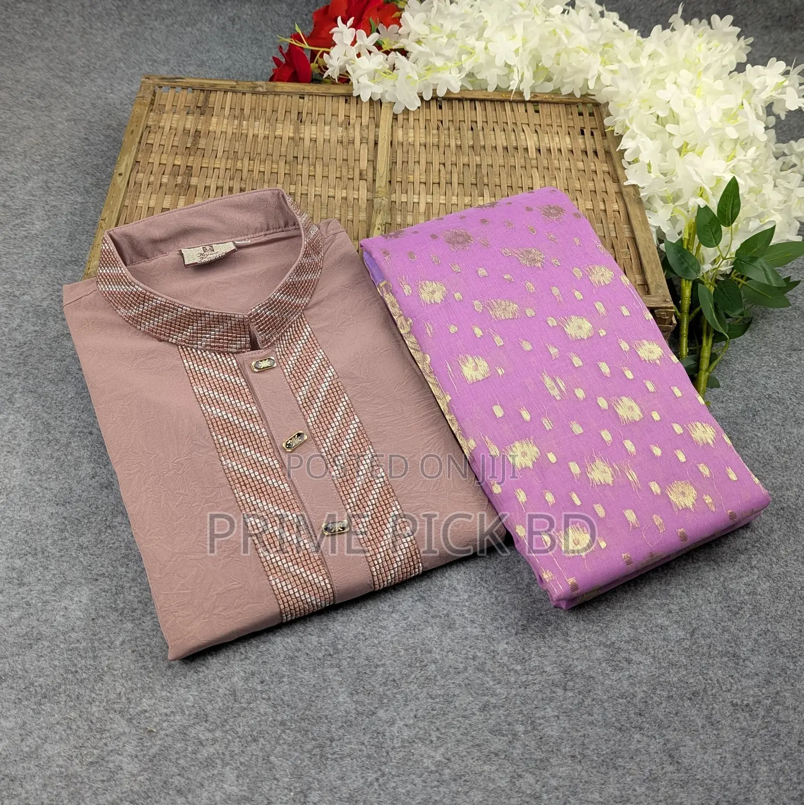 Premium Couple Set (Panjabi, Jamdani Saree)