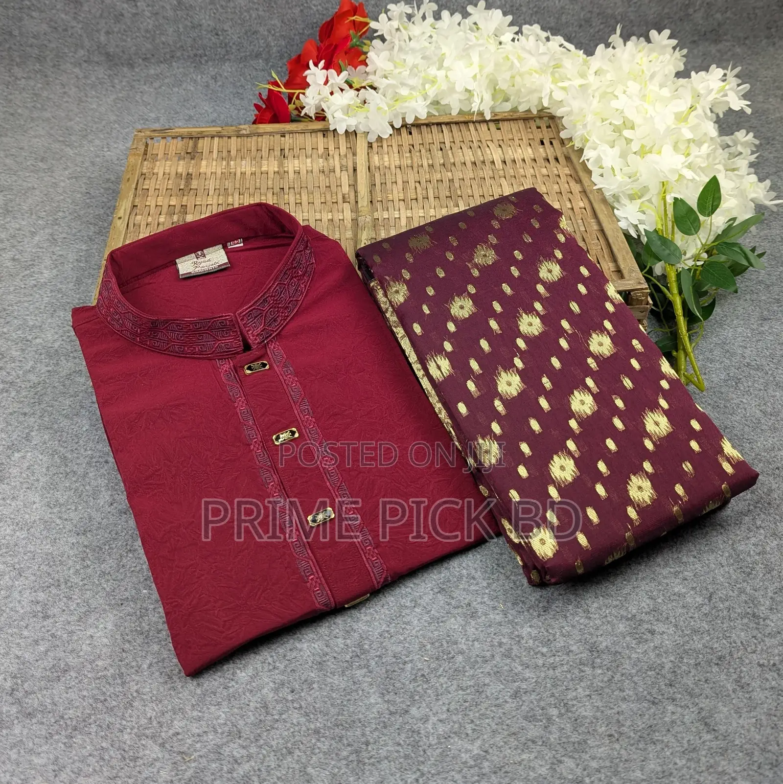 Premium Couple Set (Panjabi, Jamdani Saree)