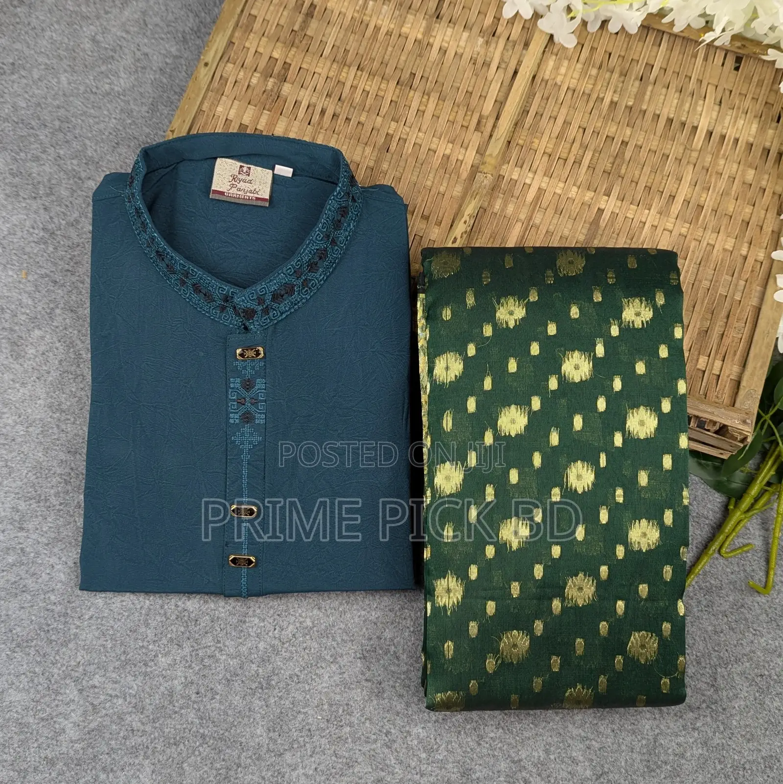 Premium Couple Set (Panjabi, Jamdani Saree)