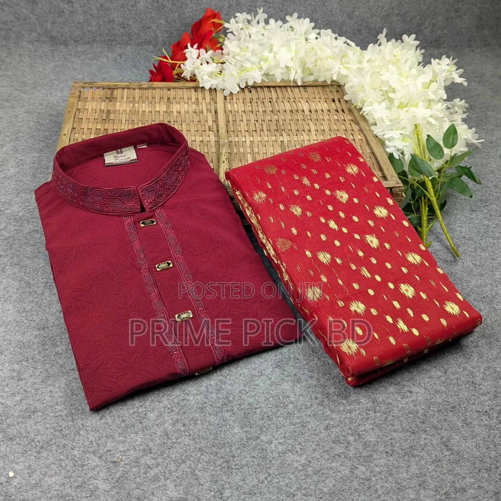Premium Couple Set (Panjabi, Jamdani Saree)