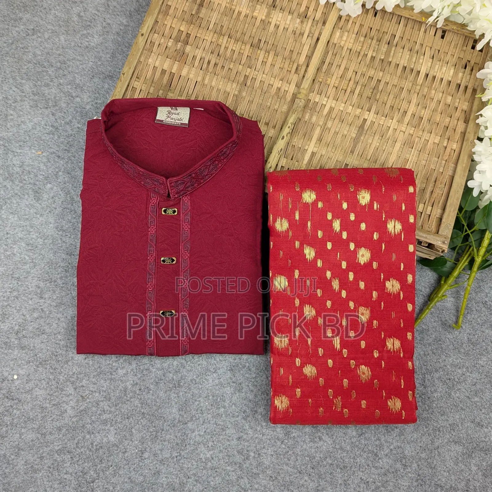Premium Couple Set (Panjabi, Jamdani Saree)